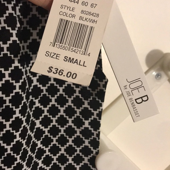 Rayon black and white pants. Size S. NWT - Picture 3 of 4